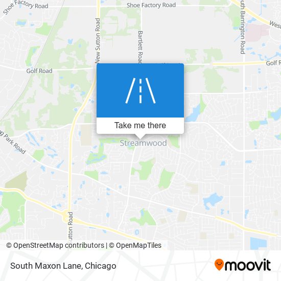 South Maxon Lane map