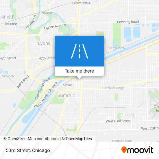 53rd Street map