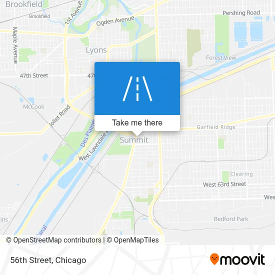 56th Street map