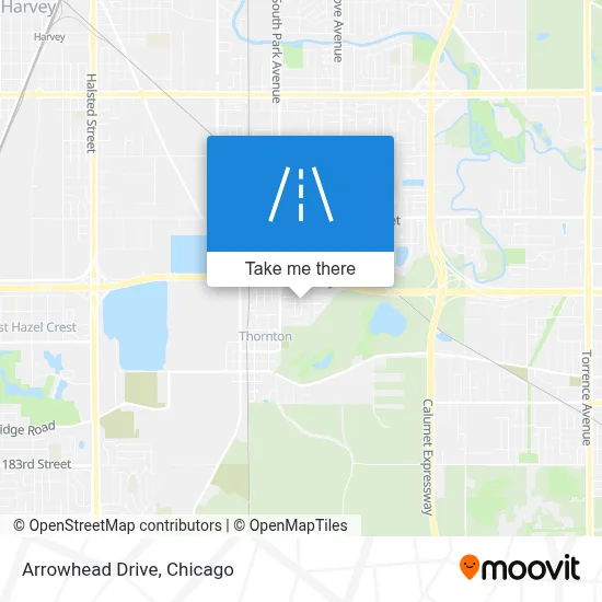 Arrowhead Drive map