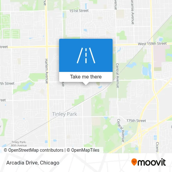 Arcadia Drive map