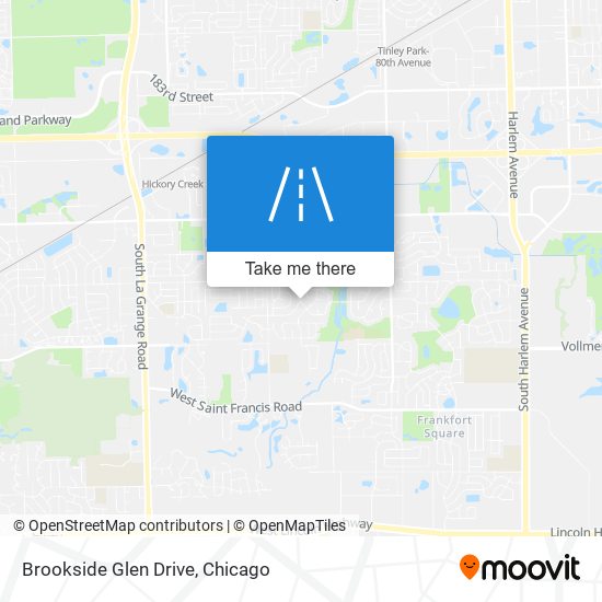 Brookside Glen Drive map