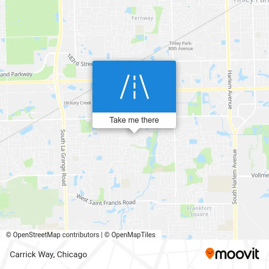 Carrick Way map