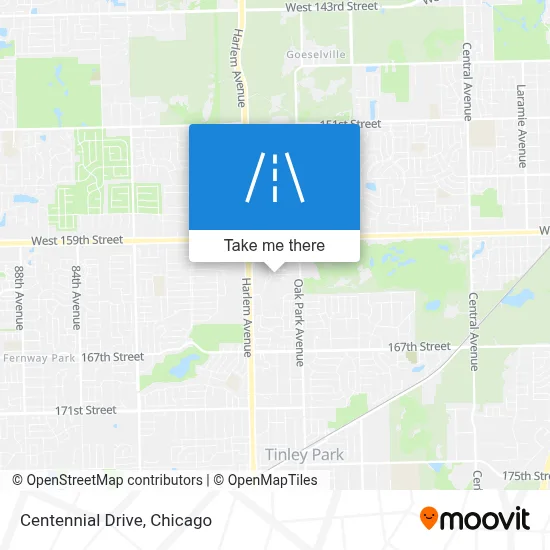 Centennial Drive map