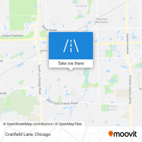 Mapa de Cranfield Lane