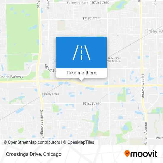 Crossings Drive map