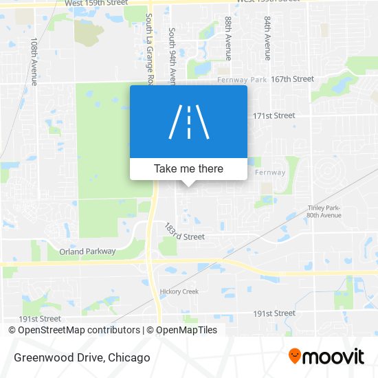 Greenwood Drive map