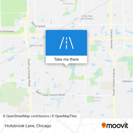 Hollybrook Lane map