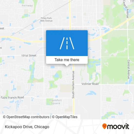 Kickapoo Drive map