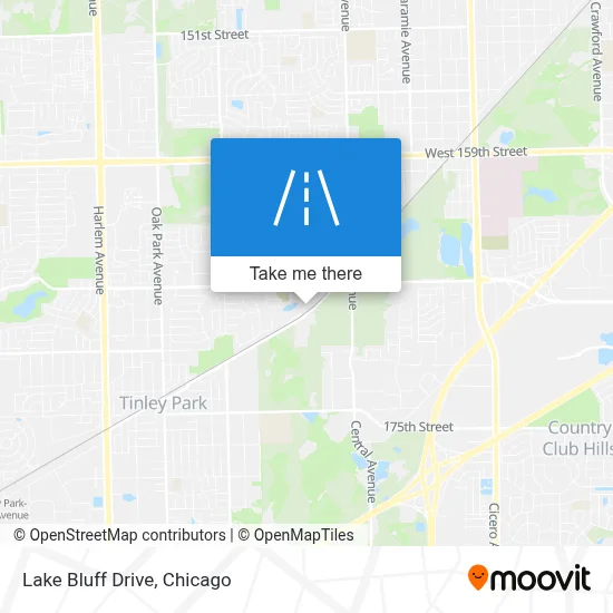 Lake Bluff Drive map