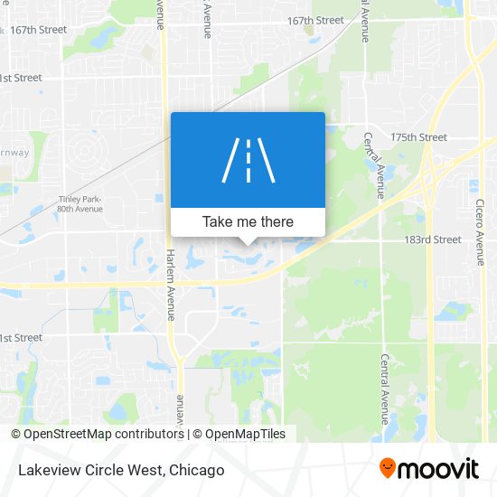 Lakeview Circle West map