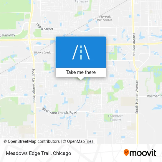 Meadows Edge Trail map