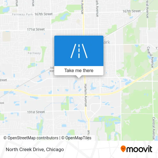 Mapa de North Creek Drive