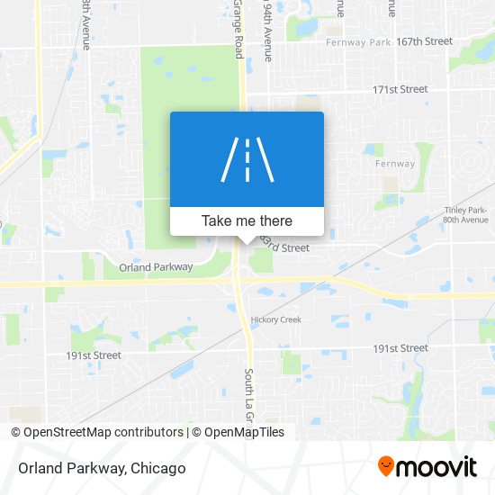 Orland Parkway map