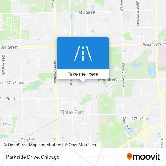 Mapa de Parkside Drive