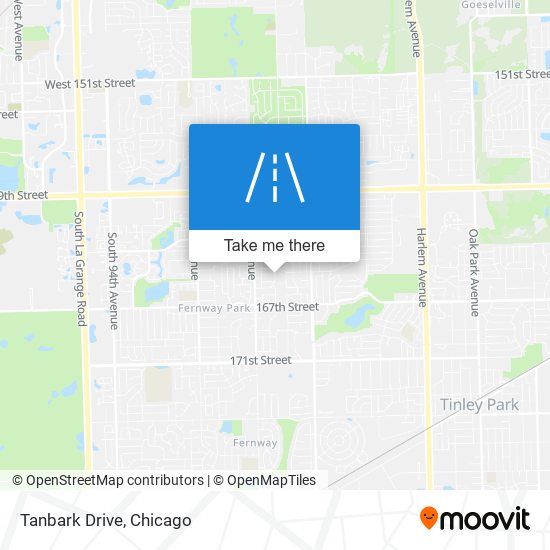 Tanbark Drive map