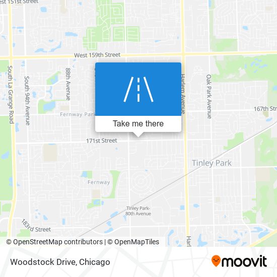 Woodstock Drive map