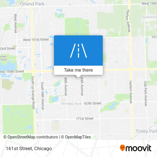 161st Street map