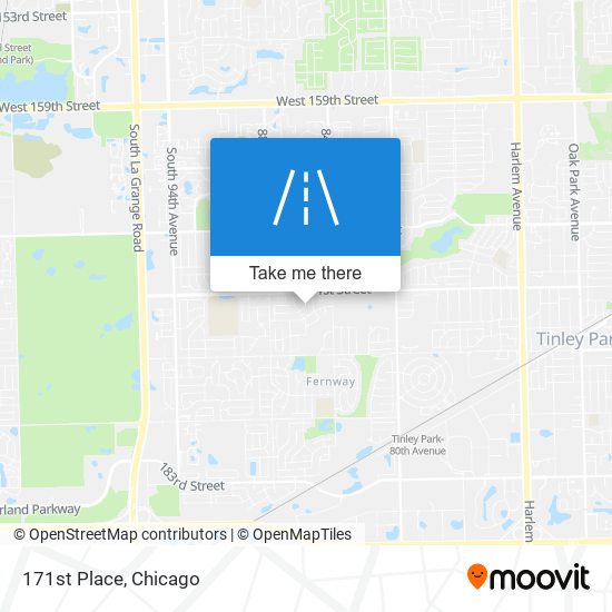 171st Place map