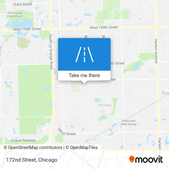 172nd Street map