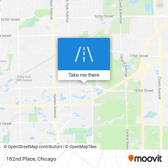 182nd Place map