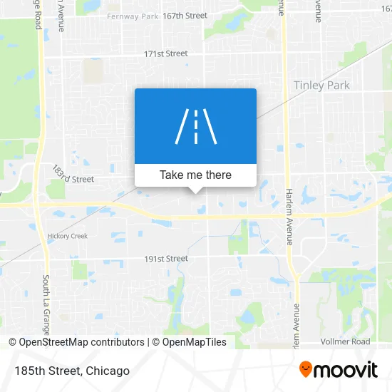 185th Street map