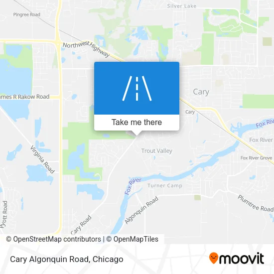 Cary Algonquin Road map