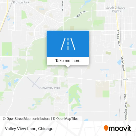 Valley View Lane map