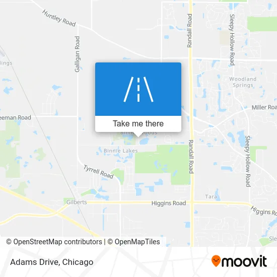 Adams Drive map