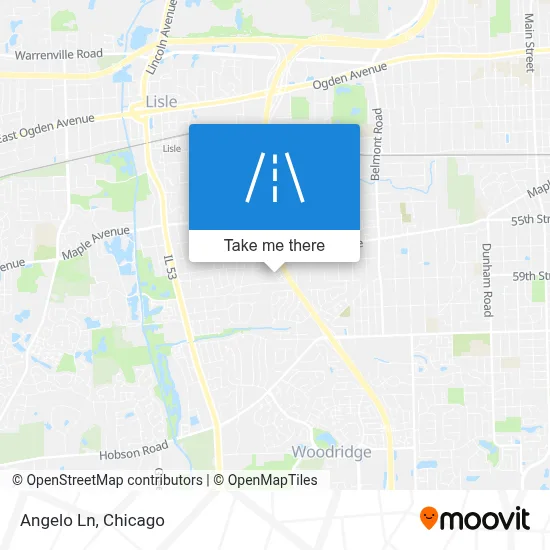 Angelo Ln map