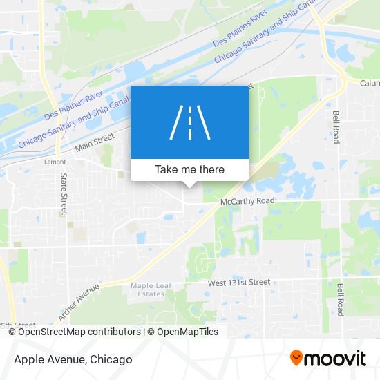 Apple Avenue map