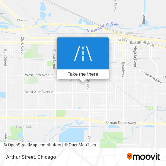 Arthur Street map