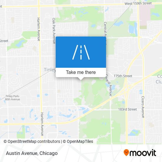 Austin Avenue map