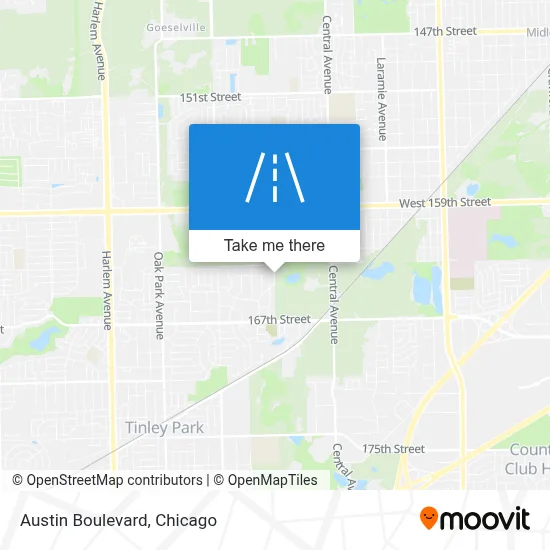 Austin Boulevard map