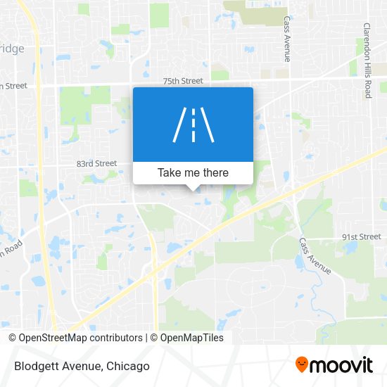 Mapa de Blodgett Avenue