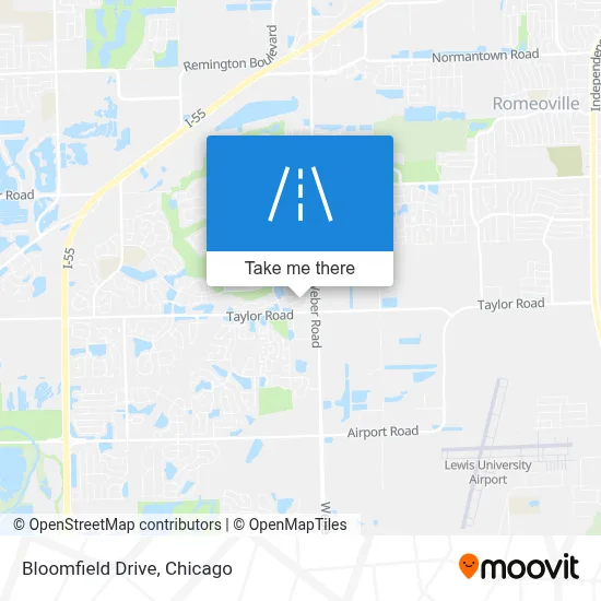 Bloomfield Drive map