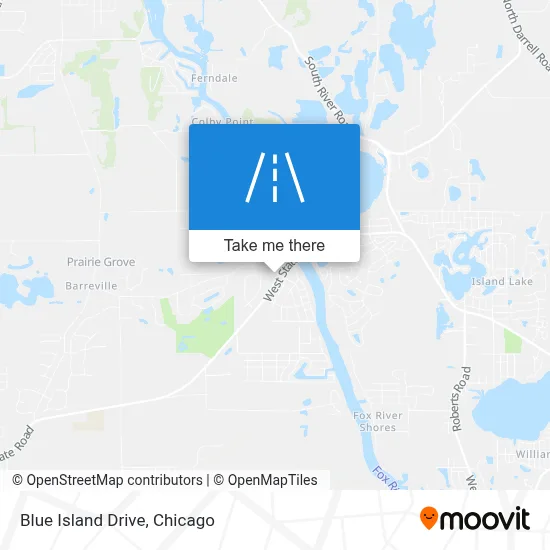 Blue Island Drive map