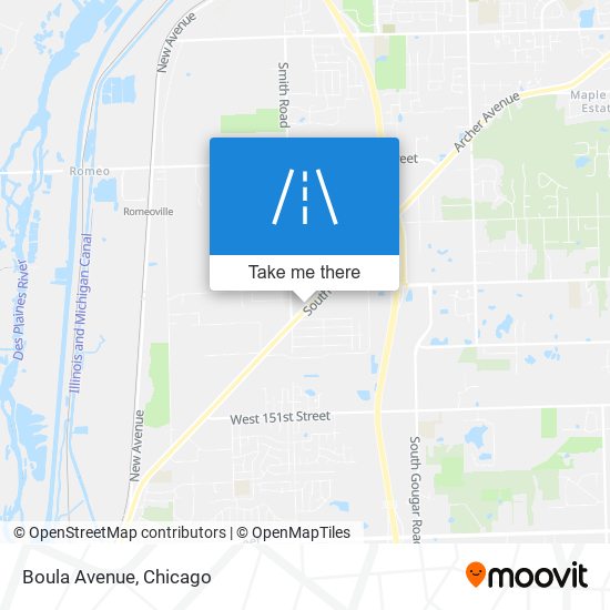 Boula Avenue map