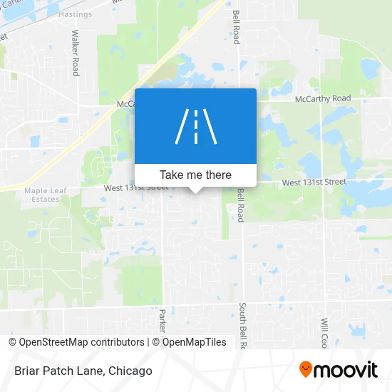 Briar Patch Lane map