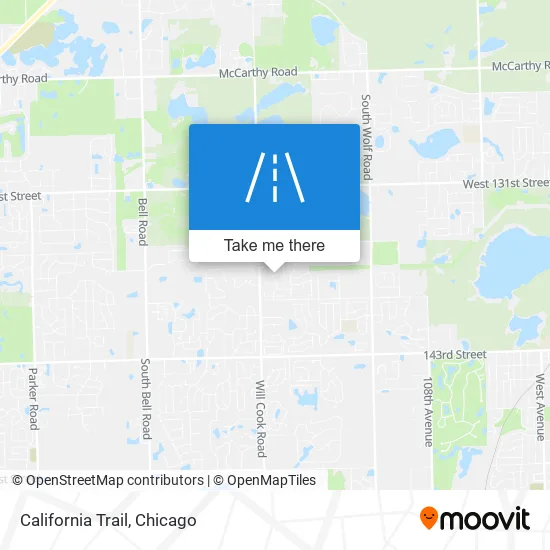 California Trail map
