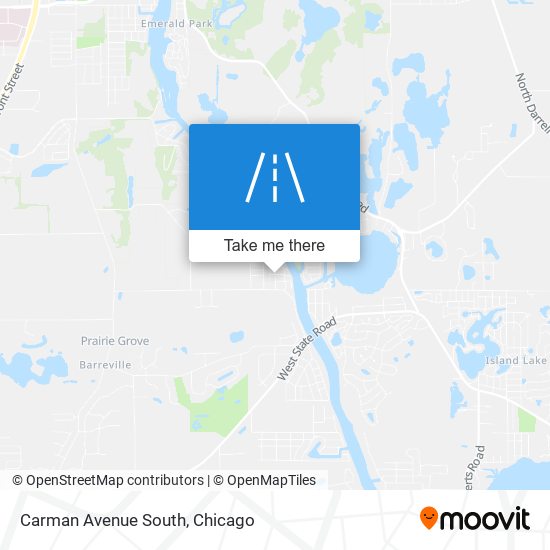 Carman Avenue South map