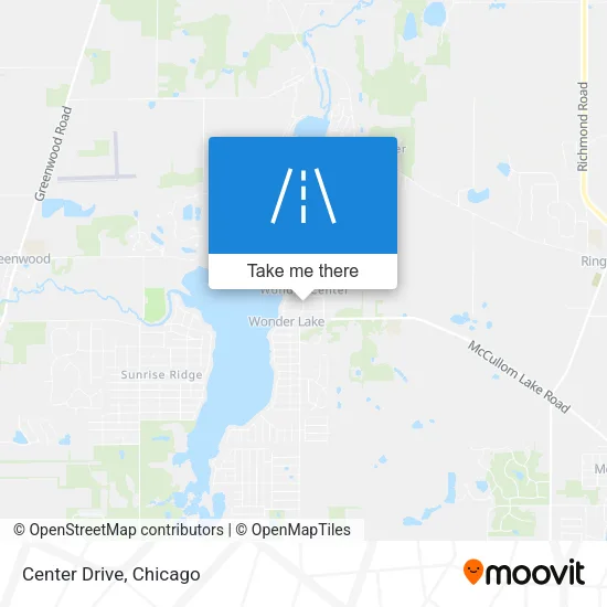 Center Drive map