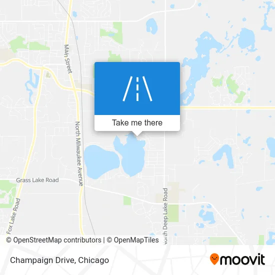 Champaign Drive map
