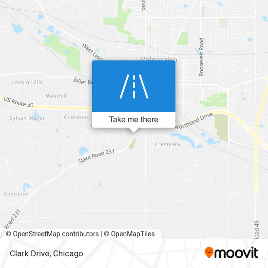 Clark Drive map