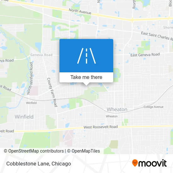 Cobblestone Lane map