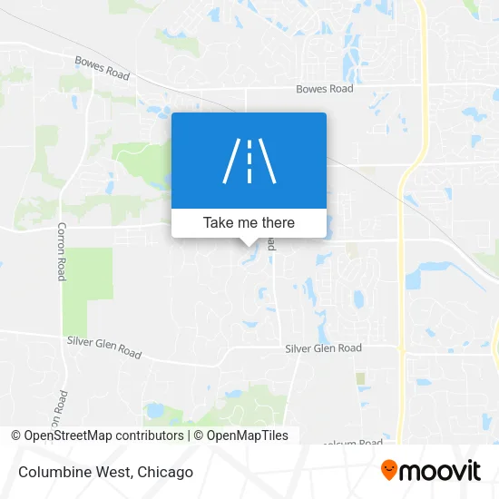 Columbine West map