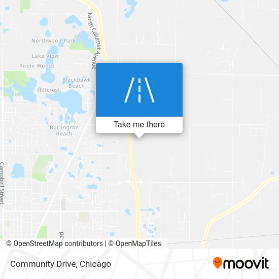 Community Drive map