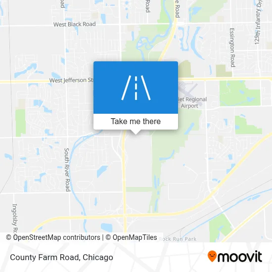 County Farm Road map