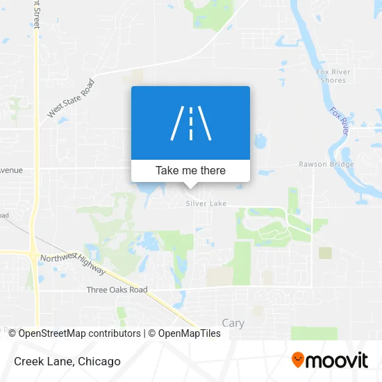 Creek Lane map