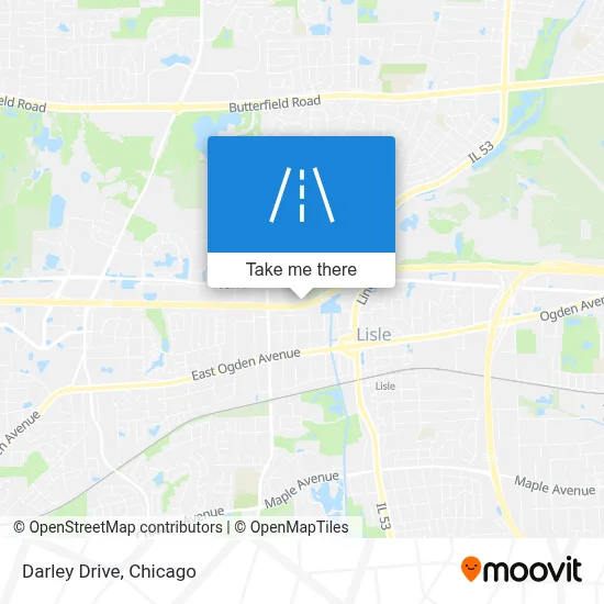 Darley Drive map